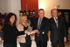 Giorgio Bondavalli, Sonia Boselli e Patrizia Gradi con l’ospite, il Procuratore della Repubblica Marco Martani